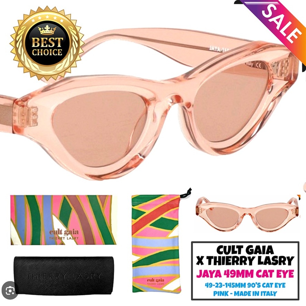 BNWBOX Cult Gaia X Thierry Lasry Jaya 42MM Cat Eye Sunglasses PINK